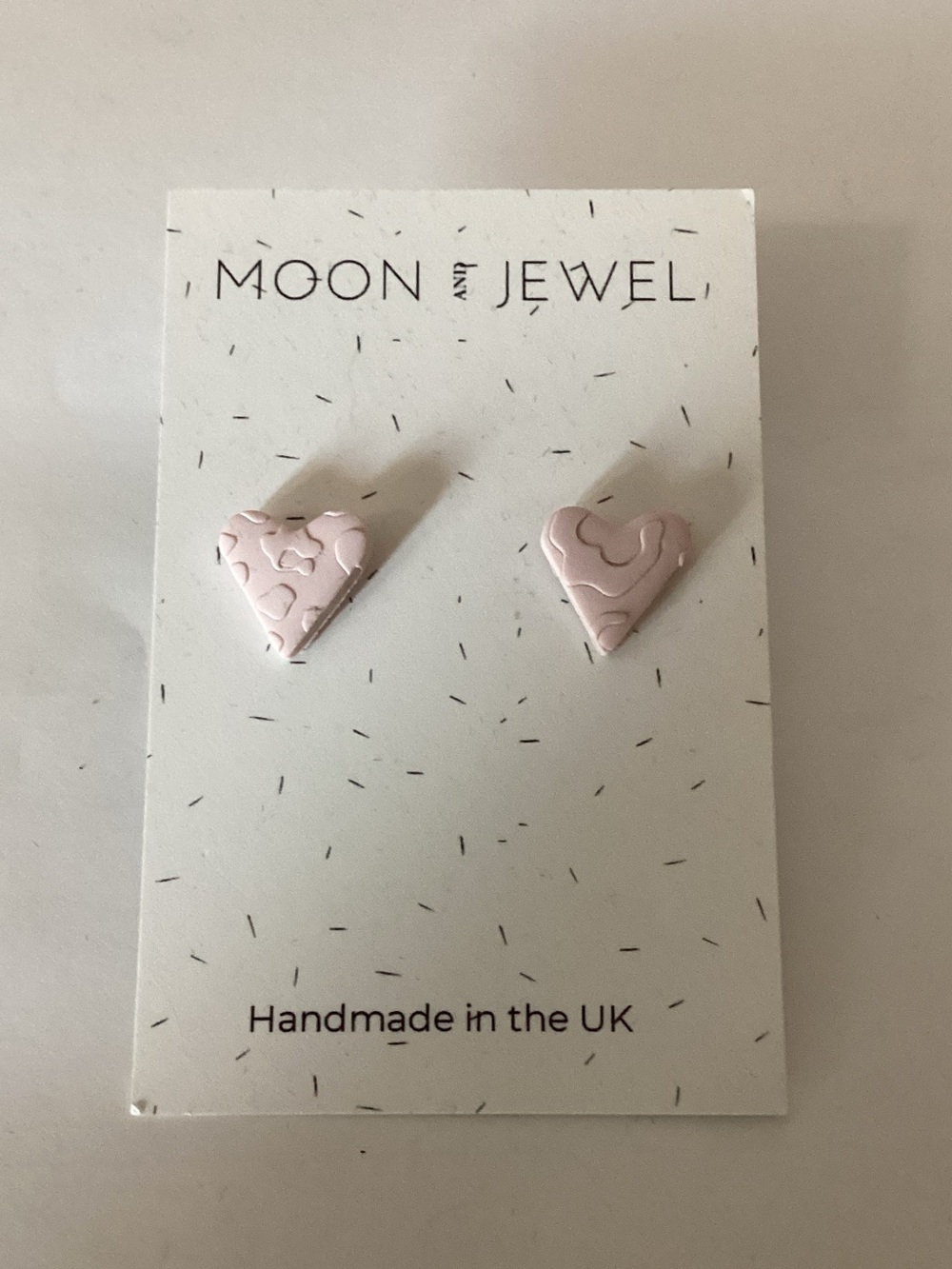 Pink Heart Stud Earrings
